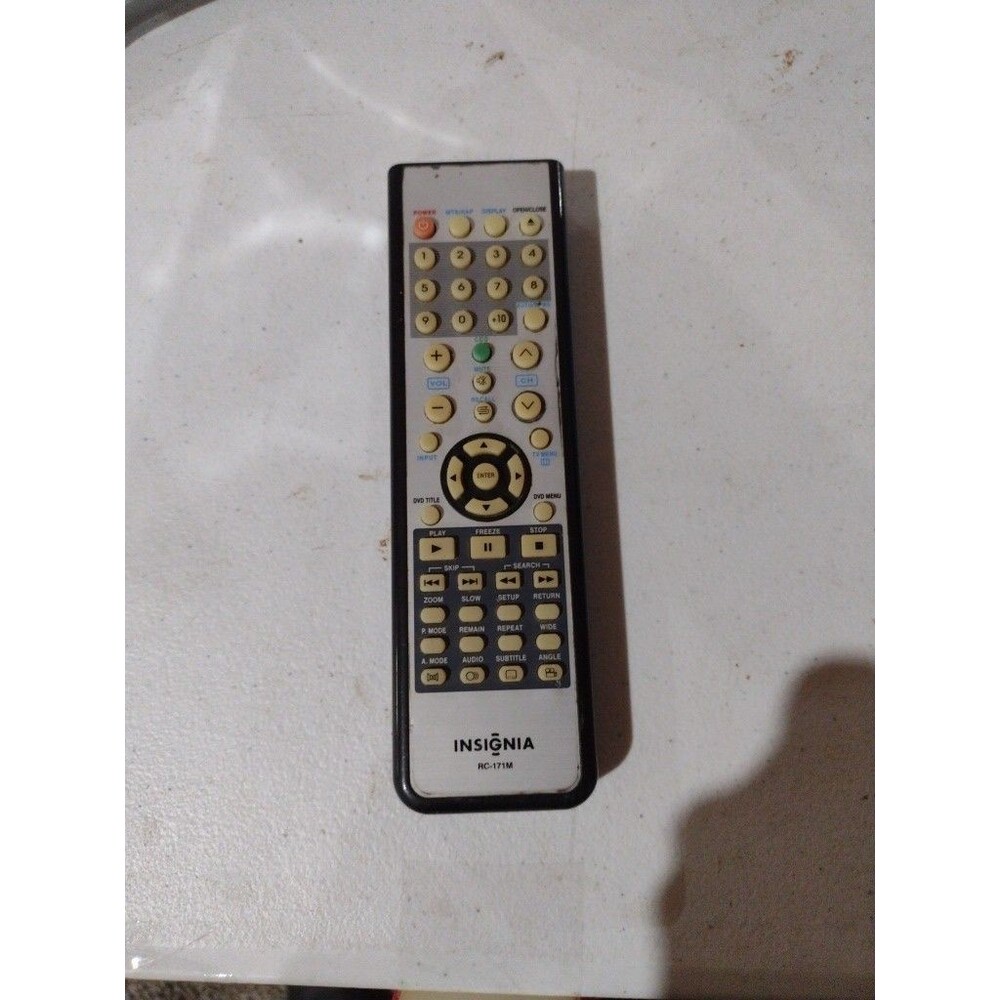 Genuine Insignia TV DVD Remote Control RC-171m (368)